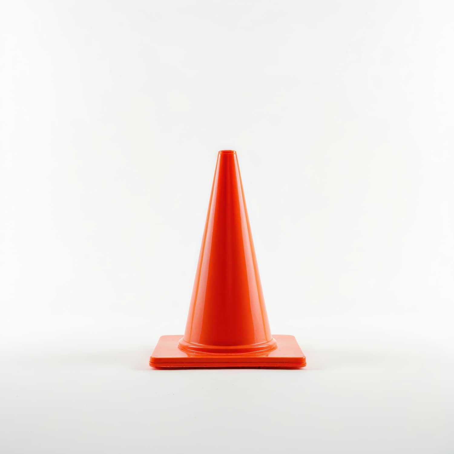 An orange training cone, the kind that marks out our slow-control course